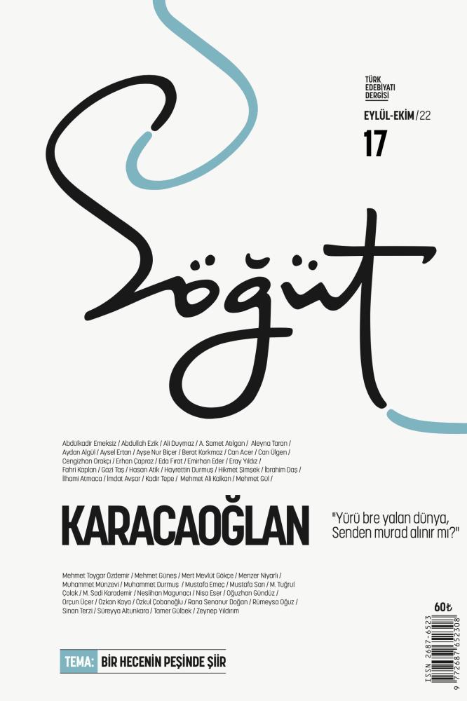Ötüken Kitap Söğüt Türk Edebiyatı Dergisi Sayı 17 Eylül Ekim 2