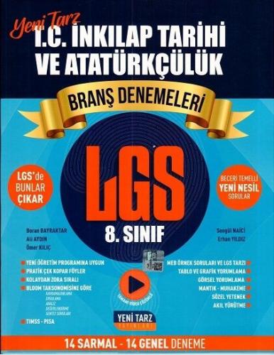 Yeni Tarz Yayınları 8 Sınıf T C İnkılap Tarihi ve Atatürkçülük Branş Denemeleri