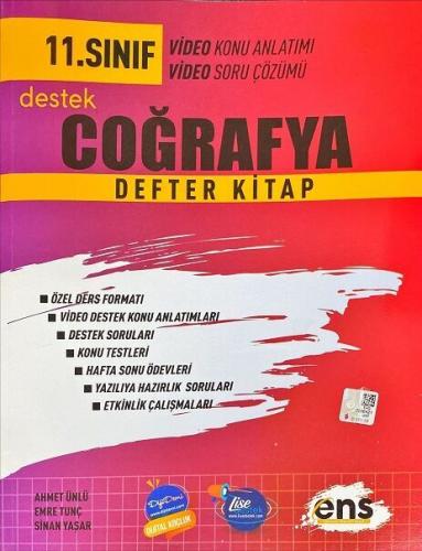 11 Sınıf Coğrafya Destek Defter Kitap