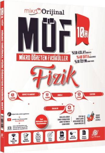 Orijinal Mikro 10 Sınıf Fizik MÖF Mikro Öğreten 4 lü Fasikül Seti