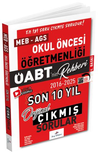 2026 ÖABT MEB AGS nin Rehberi Okul Öncesi Öğretmenliği Çıkmış Sorular Son 10 Yıl Çözümlü