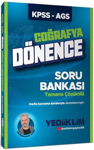 KPSS AGS Dönence Coğrafya Tamamı Çözümlü Soru Bankası