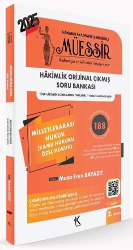 Müessir Adli İdari Hâkimlik Çıkmış Soru Bankası Milletlerarası Hukuk