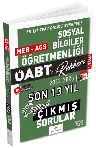 2026 MEB AGS ÖABT Sosyal Bilgiler ÖABT nin Rehberi Konularına Göre Tasnif Edilmiş Son 13 Yıl Orijinal Video Çözümlü Çıkmış Sınav Soruları