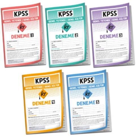 KPSS Lisans Genel Yetenek Genel Kültür 5li Deneme Paketi KR Akademi Yayınları