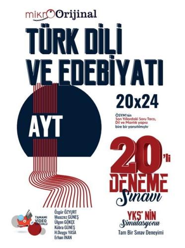 Orijinal Mikro TYT Türkçe 20 li Deneme Sınavı