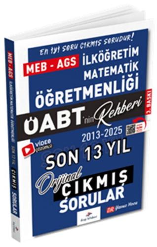 2026 MEB AGS ÖABT İlköğretim Matematik ÖABT nin Rehberi Konularına Göre Tasnif Edilmiş Son 13 Yıl Orijinal Video Çözümlü Çıkmış Sınav Soruları