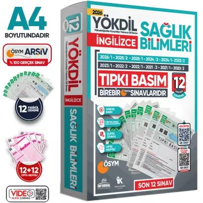 2025 YÖKDİL İngilizce Sağlık Bilimleri ÖSYM Çıkmış Soru Tıpkı Basım Paket Deneme 12li Türkiye Geneli