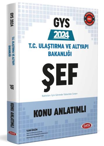 Data Yayınları 2024 T C Ulaştırma ve Altyapı Bakanlığı Şef Konu Anlatımlı