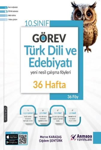 Armada Yayınları 9 Sınıf Türk Dili ve Edebiyatı Görev Yeni Nesil 36 Hafta Çalışma Föyleri
