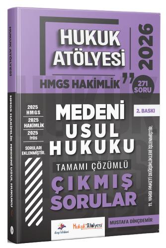 2026 Hukuk Atölyesi Hakimlik HMGS Hukuk Mesleklerine Giriş Sınavı Çıkmış Soru Örnekli Borçlar Hukuku Genel Özel Hükümler Ders Notları