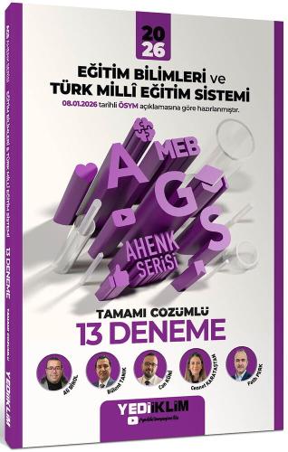 2026 MEB AGS Ahenk Eğitim Bilimleri ve Türk Milli Eğitim Sistemi Tamamı Çözümlü 13 Deneme
