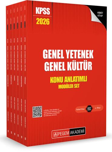 2026 KPSS Genel Yetenek Genel Kültür Lisans Konu Anlatımlı Modüler Set 6 Kitap