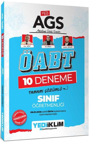 MEB AGS ÖABT Sınıf Öğretmenliği Tamamı Çözümlü 10 Deneme Sınavı