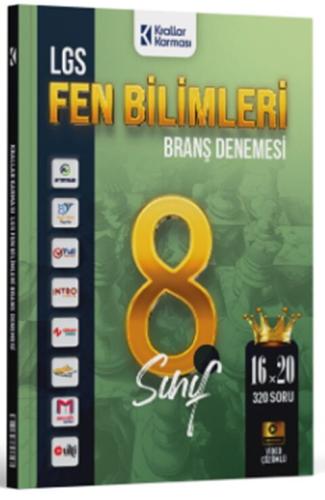 Krallar Karması 8 Sınıf LGS Fen Bilimleri 16 x 20 Branş Denemeleri
