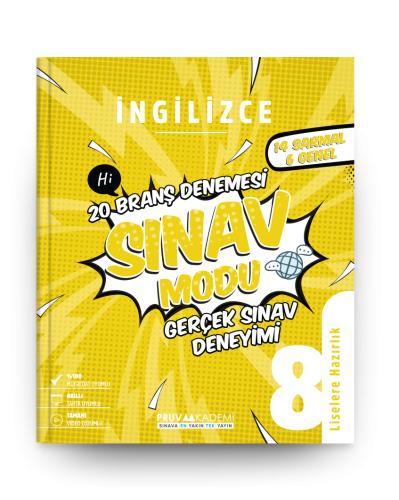 8 Sınıf İngilizce Sınav Modu 20 Deneme