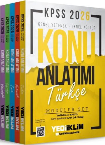 2026 KPSS Genel Yetenek Genel Kültür Konu Anlatımı Modüler Set 5 Kitap
