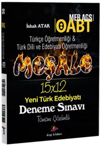 2026 MEB AGS ÖABT Meşale Türkçe Öğretmenliği Türk Dili ve Edebiyatı Öğretmenliği Yeni Türk Edebiyatı Tamamı Çözümlü 15 Deneme Sınavı