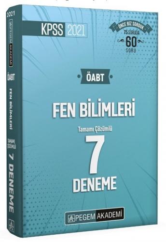 KELEPİR Pegem Yayınları 2021 ÖABT Fen Bilimleri Fen ve Teknoloji 7 Deneme Çözümlü