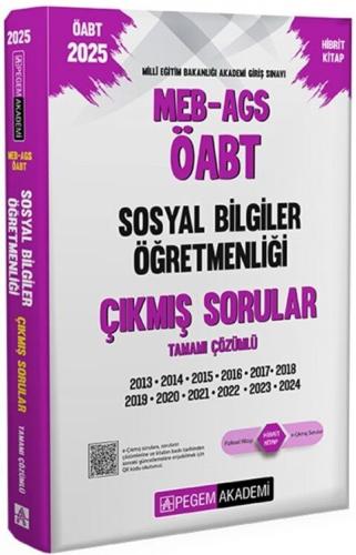 Pegem Yayınları 2025 MEB AGS ÖABT Sosyal Bilgiler Öğretmenliği Çıkmış Sorular