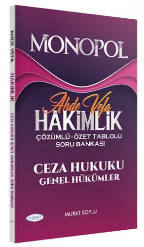 Monopol Ahde Vefa Ceza Hukuku Genel Hükümler