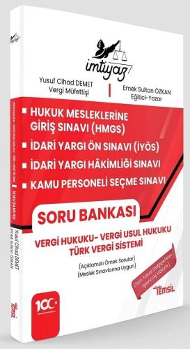 İmtiyaz HMGS İYÖS İYHS KPSS Vergi Hukuku Soru Bankası Vergi Hukuku Vergi Usul Hukuku Türk Vergi Sistemi