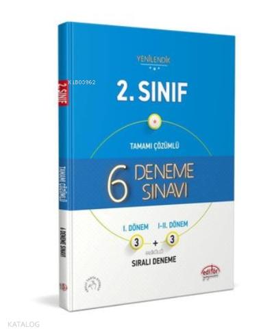 Editör Yayınları 2 Sınıf Tamamı Çözümlü 6 Deneme Sınavı