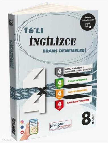 Zeka Küpü Yayınları 8 Sınıf Pisagor 16 lı Türkçe Denemesi