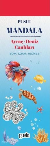 Puslu Mandala Ayraç Deniz Canlıları Boya Kopar Hediye Et