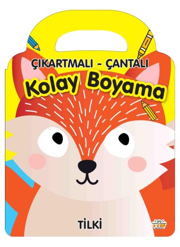 Tilki Çıkartmalı Çantalı Kolay Boyama