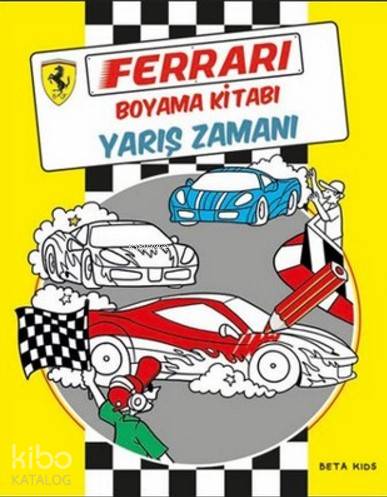 Ferrari Boyama Kitabı Yarış Zamanı