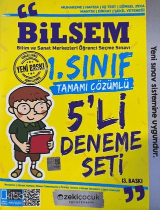 1 Sınıf Bilsem Tamamı Çözümlü 5 li Deneme