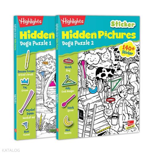 Sticker Hidden Pictures Doğa Puzzle 2 Kitap
