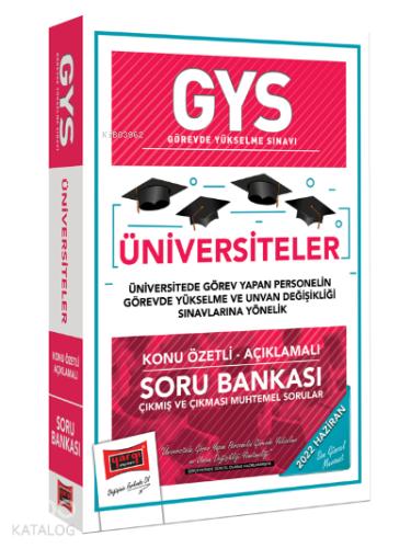 Yargı Yayınları 2024 YÖK Üniversitede Görev Yapan Personelin Görevde Yükselme ve Unvan Değişikliği Sınavlarına Yönelik Konu Özetli Açıklamalı Soru Bankası