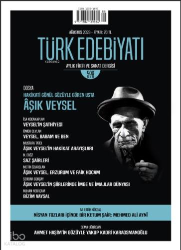 Türk Edebiyatı Dergisi Sayı 598 Ağustos 2023