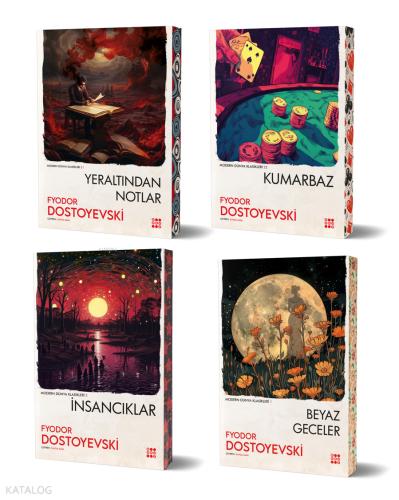 Dostoyevski 4 lü Set 4 Kitap Takım