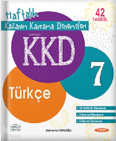 Kurmay ELT 5 Sınıf Türkçe KKD Haftalık Kazanım Kavrama Denemeleri