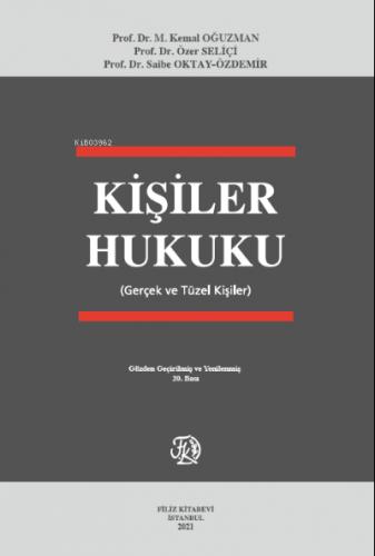 Kişiler Hukuku Gerçek ve Tüzel Kişiler