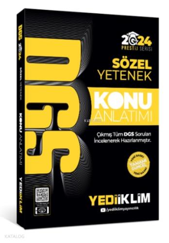 Yediiklim Yayınları 2024 DGS Sözel Yetenek Konu Anlatımı