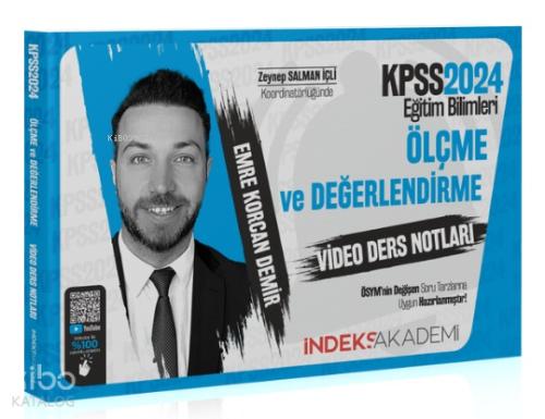 2024 KPSS Eğitim Bilimleri Ölçme ve Değerlendirme Video Ders Notları Emre Korcan Demir İndeks Akademi Yayıncılık