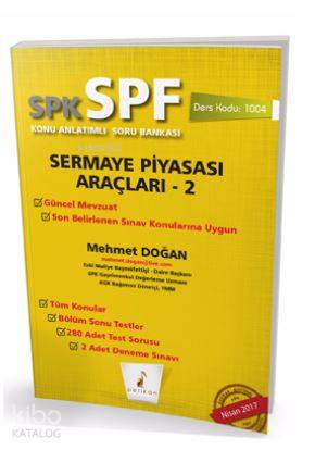 SPK SPF Sermaye Piyasası Faaliyetleri Düzey 1 Lisansı 4 Kitap Pelikan Yayınevi
