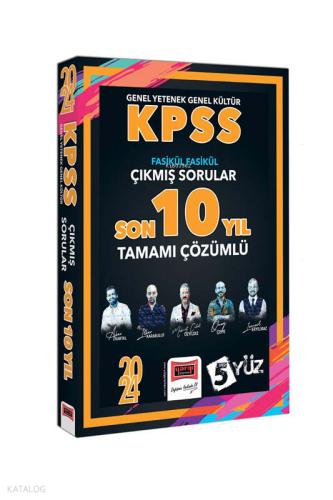 Yargı Yayınları 2024 KPSS 5Yüz GK GY Çözümlü Fasikül Fasikül Çıkmış Sorular Son 10 Yıl