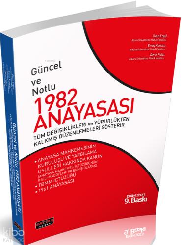 Güncel ve Notlu 1982 Anayasası