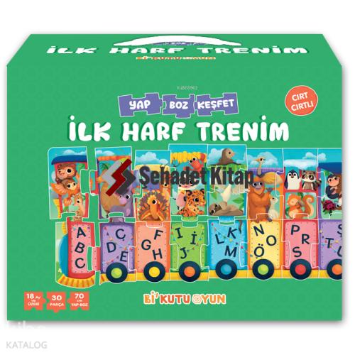 İlk Harf Trenim Cırt Cırtlı Yapboz ve Kitap Seti