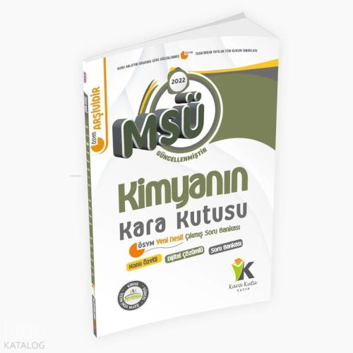 MSÜ Kimyanın Kara Kutusu Konu Özetli Dijital Çözümlü Çıkmış Soru Bankası