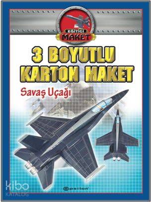 3 Boyutlu Karton Maket Savaş Uçağı