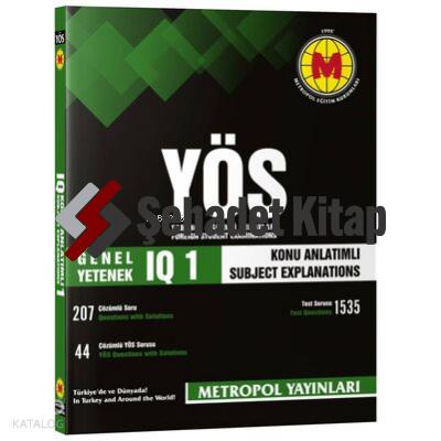 YÖS Genel Yetenek IQ 1 Konu Anlatımlı