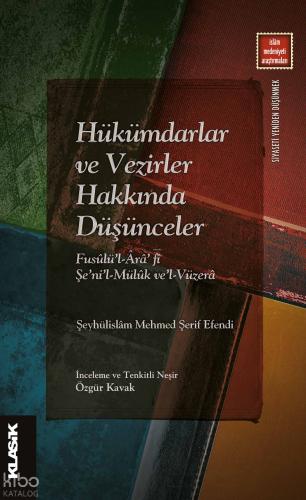 Hükümdarlar ve Vezirler Hakkında Düşünceler