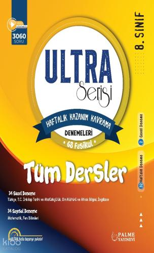 8 Sınıf Ultra Kazanım Kavrama Denemeleri 68 Fasikül Tüm Dersler