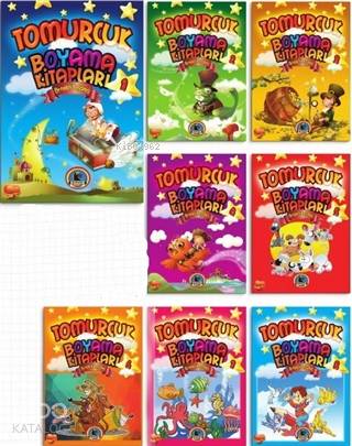 Tomurcuk Boyama Kitapları 8 Kitap Takım